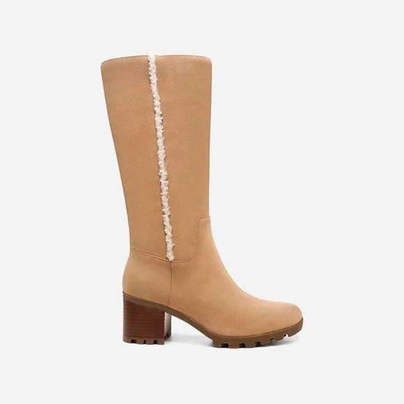 Vionic Brenna Waterproof Knee High Boot in Wheat - Picture 10 of 13